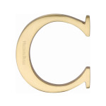 M Marcus Heritage Brass Letter C - Pin Fix 51mm